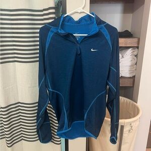 Nike Dark Blue Quarter-Zip Sports Top